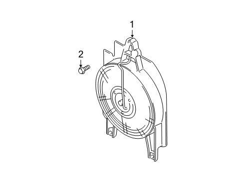 2004 Kia Rio A/C Condenser Fan Screw-Tapping Diagram for K907860625B