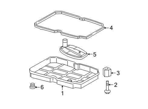 2010 Jeep Grand Cherokee Automatic Transmission Filter-Transmission Oil Diagram for 52108316AA