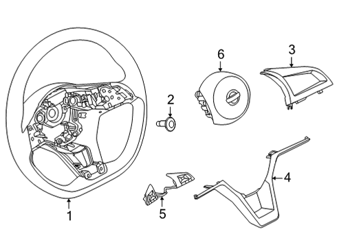 2020 Nissan Versa Steering Column & Wheel, Steering Gear & Linkage Bolt Diagram for 489353BA0A
