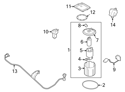 Fuel Injection Fuel INJECTOR-Mpi Diagram for 353103NTB0