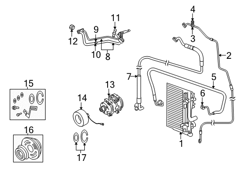 2013 Dodge Challenger Switches & Sensors Clutch-A/C Compressor Diagram for 68068755AB