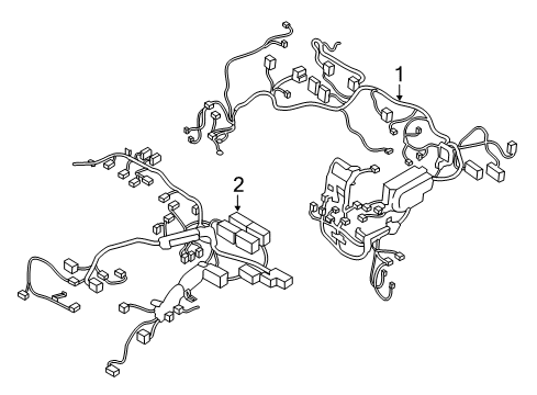 2021 Hyundai Ioniq Wiring Harness WIRING ASSY-FRT Diagram for 91750G7110