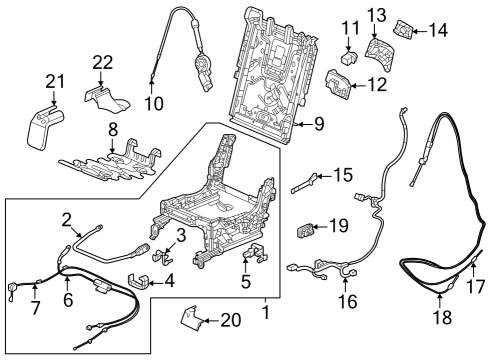 Tracks & Components Switch, Driver Side (Dj Interior Silver) Diagram for 81765TZ5A01ZA