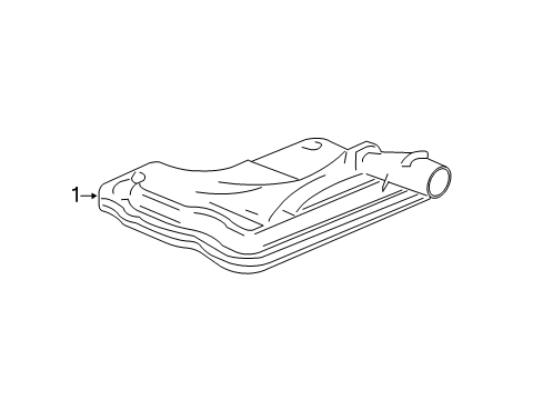 2016 Chevrolet Malibu Automatic Transmission Filter Diagram for 24276543