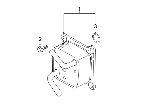 Trans Oil Cooler Oil Cooler Assy-Auto Transmission Diagram for 2160650X1B