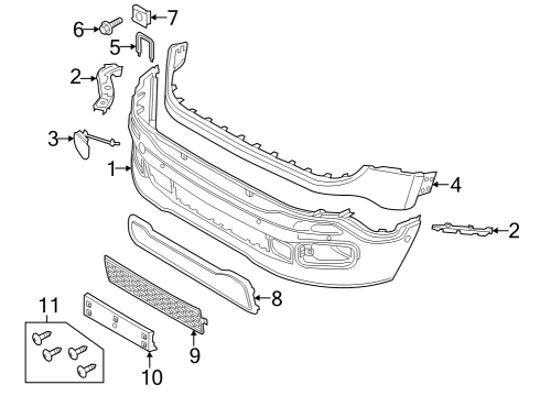 2015 Jeep Renegade Front Bumper & Components Cover-Tow Hook Diagram for 5XB48LXHAA