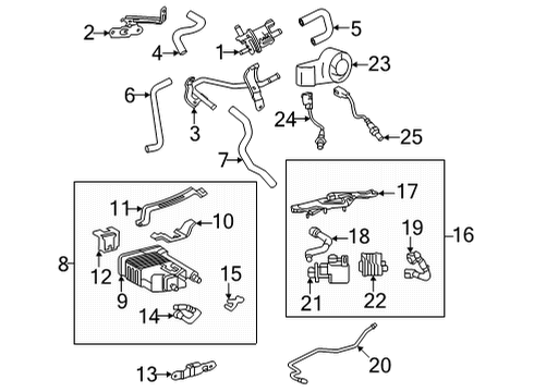Powertrain Control Leak Detect Pump Diagram for 90910AF006