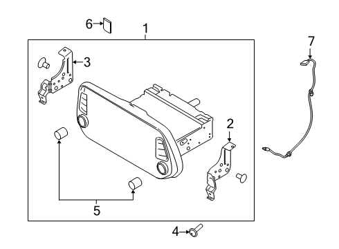 2022 Hyundai Santa Fe Navigation System Components Cable Assembly-Usb Diagram for 96595S1200