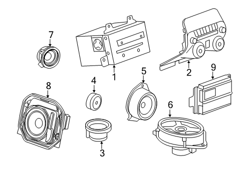 2015 Chevrolet Camaro Sound System Radio Diagram for 23182551