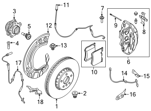 2020 BMW X5 Anti-Lock Brakes PROTECTION PLATE LEFT Diagram for 34106871903