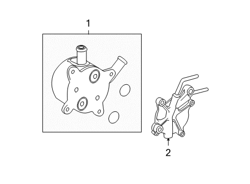 2010 Toyota Tundra Trans Oil Cooler Transmission Cooler Diagram for 3349334020