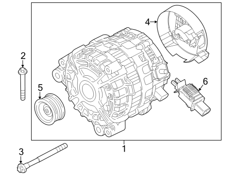 2017 BMW 540i xDrive Alternator COVER CAP, ALTERNATOR Diagram for 12318635482