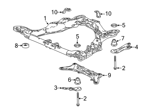 Suspension Mounting - Front BOLT, FLG (14X140) Diagram for 90163TYAA01