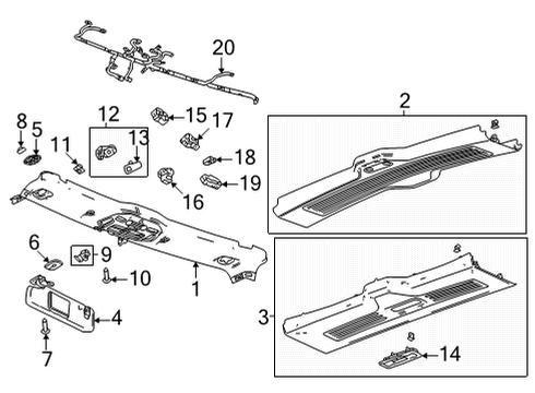 Back Glass Switch Diagram for 13440111