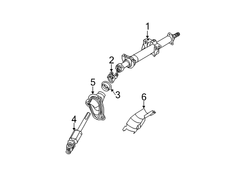 2005 Nissan Altima Steering Column & Wheel, Steering Gear & Linkage Column-Steering Tilt Diagram for 48810ZB010