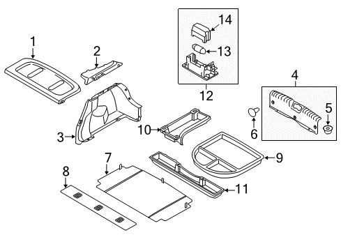 2018 Kia Forte5 Interior Trim - Rear Body Trim Assembly-Luggage Partition Diagram for 85720A7700WK