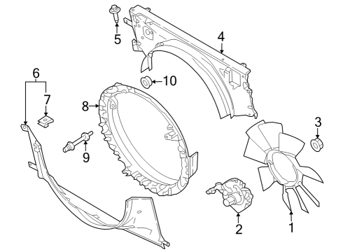 2019 Fiat 500 Cooling System, Radiator, Water Pump, Cooling Fan Plug - Expansion Diagram for W701761S300