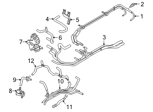 2021 Ford Escape Powertrain Control TUBE - HEATER WATER Diagram for LX6Z18B402B