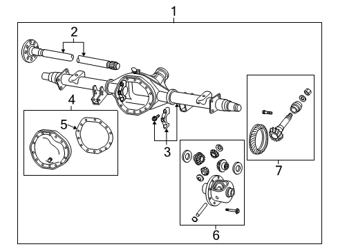 2013 Ram 3500 Axle Housing - Rear Housing-Rear Axle Diagram for 68217890AA