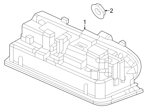 1996 Ford Aspire License Lamps Nut-Washer (6MM) Diagram for 90222SB4000
