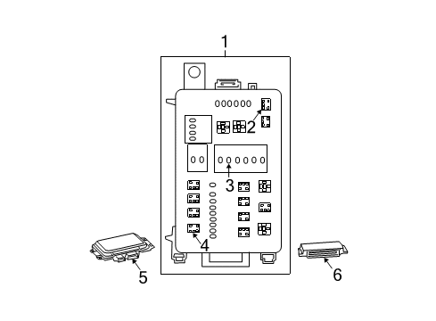 2005 Dodge Magnum Electrical Components Module-Front Control Diagram for 5026021AE