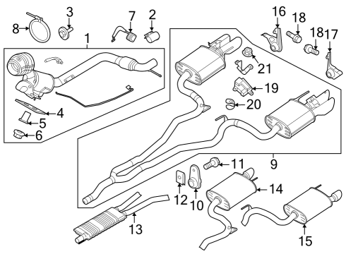 Exhaust Components NUT Diagram for W790487S900