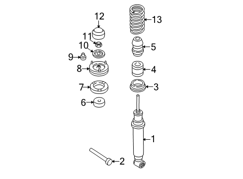 2000 BMW 528i Struts & Components - Rear Plate Diagram for 33521092986
