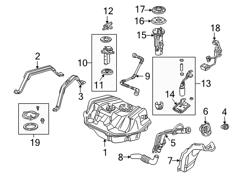 2001 Honda Accord Filters Cap Assembly, Floor Maintenance Hole Diagram for 74660S84A10