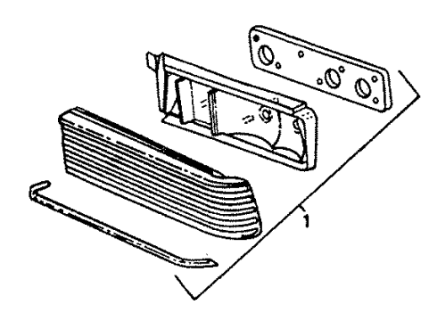 1987 Dodge Aries Combination Lamps Lamp Lower Dk OPNG Panel TST Diagram for 4321068