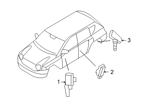 2017 Jeep Compass Tire Pressure Monitoring Module-Tire Pressure Monitoring Diagram for 68250322AE