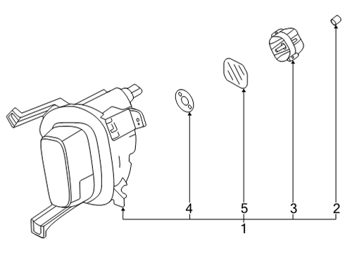 Fog Lamps Front Fog Lamp Assembly, Left Diagram for 92201Q5010
