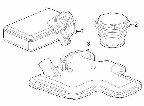 2022 Buick Encore GX Automatic Transmission Filter Diagram for 24299906