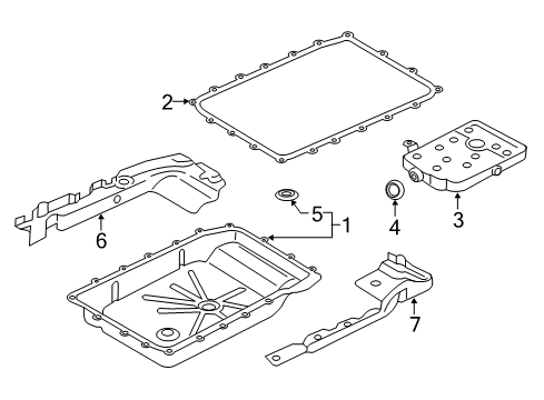 2022 Ford F-150 Case & Related Parts GASKET Diagram for ML3Z7A191A