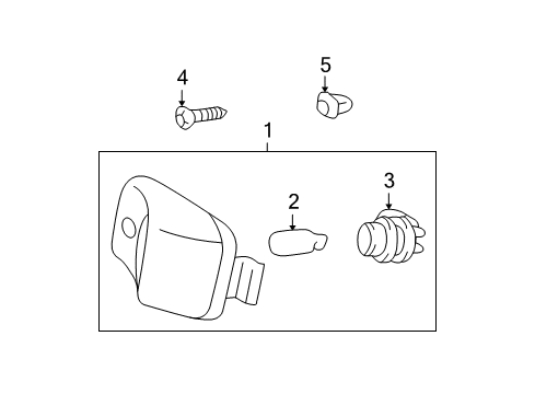 2001 Toyota Tundra License Lamps Diagram 1 - Thumbnail
