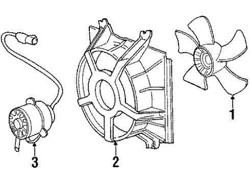 1990 Acura Integra Cooling System, Radiator, Water Pump, Cooling Fan Shroud (Toyo) Diagram for 19015PR3905