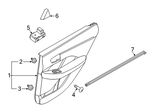2021 Kia K5 Rear Door W/STRIP-Rr Dr Belt I Diagram for 83230L3000