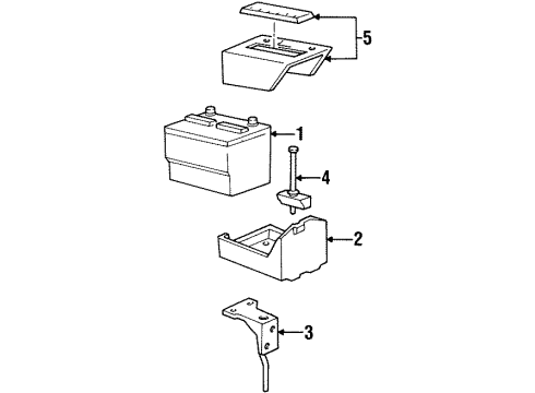 1998 Mercury Sable Battery Negative Cable Diagram for F6DZ14301DC