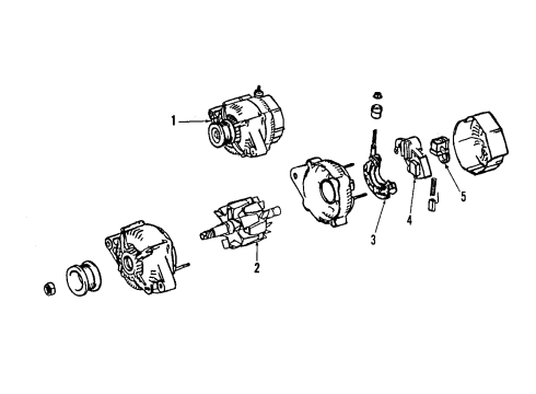 2005 Scion xA Alternator Alternator Diagram for 270602114084