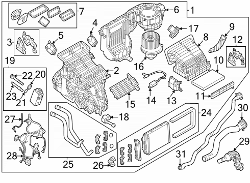 A/C Evaporator & Heater Components Lever-A/C ACTUATOR Diagram for 68266041AA