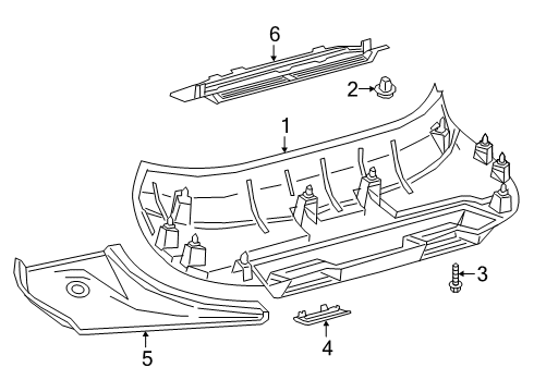 2022 Toyota GR Supra Interior Trim - Lift Gate Upper Trim Diagram for 64790WAA01
