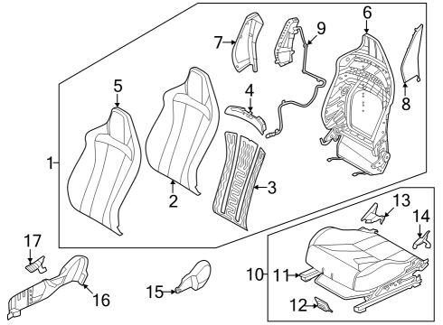 Passenger Seat Components Tapping Screw-FLANGE Head Diagram for 1249605163