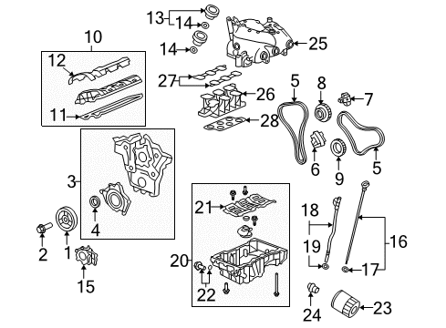 2009 Pontiac Torrent Intake Manifold Manifold Gasket Diagram for 89018139
