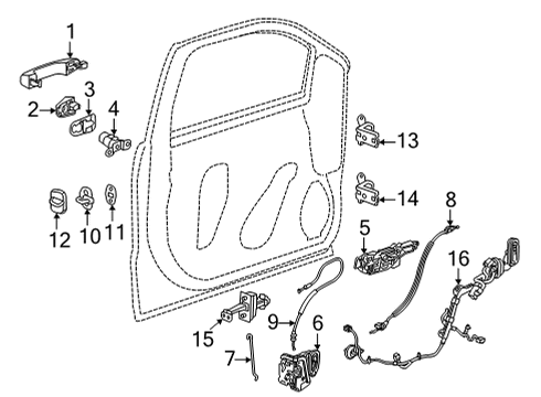 2021 Chevrolet Suburban Front Door Window Switch Diagram for 84879631