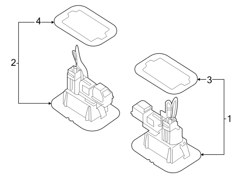 License Lamps LAMP ASSY-LICENSE PLATE, RH Diagram for 92502GI000