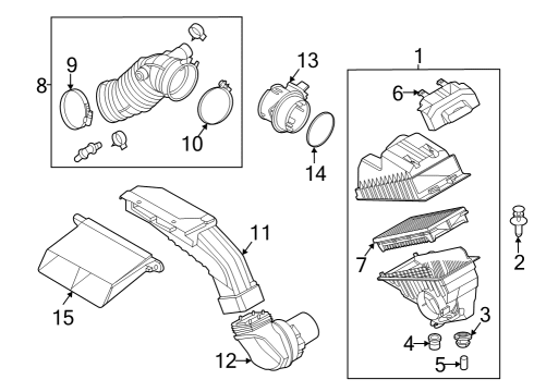 Air Intake HOSE ASSY-AIR INTAKE Diagram for 28130CW200