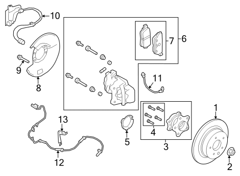 2019 Nissan Altima Anti-Lock Brakes Anti Skid Actuator Assembly Diagram for 476606CC0D