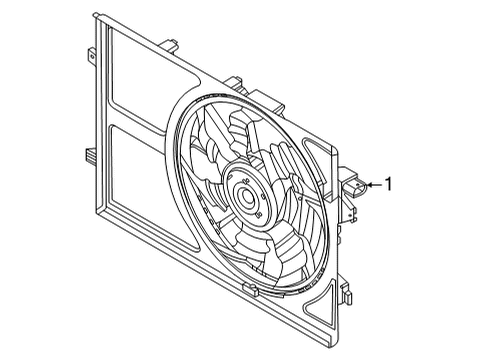 Cooling Fan BLOWER ASSY Diagram for 25380K5000