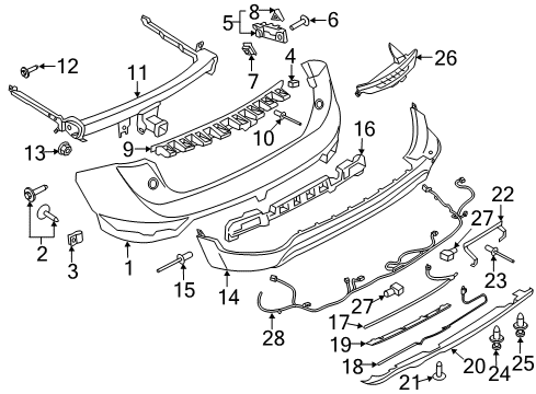 2018 Lincoln MKC Lift Gate Sensor Diagram for CJ5Z14F680H