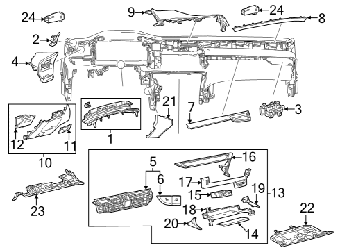 Cluster & Switches, Instrument Panel LAMP ASSY, INTERIOR Diagram for 8108078020
