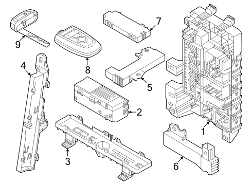 Alarm System Holder Diagram for DP5Z19A435B